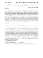 Nhân một trường hợp bệnh lý rối loạn chuyển hoá galactose