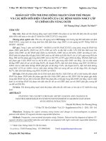 Khảo sát tổn thương động mạch vành thủ phạm và các biến đổi điện tâm đồ của các bệnh nhân nhồi máu cơ tim cấp ST chênh lên vùng dưới