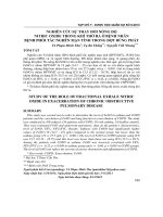 Nghiên cứu sự thay đổi nồng độ nitric oxide trong khí thở ra ở bệnh nhân bệnh phổi tắc nghẽn mạn tính trong đợt bùng phát