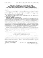 Hiểu biết và thái độ của người dân đối với tài liệu truyền thông tin về phòng chống sốt xuất huyết tại một số địa bàn khu vực phía Nam