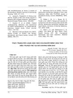 Thực trạng rối loạn giấc ngủ của người bệnh ung thư điều trị nội trú tại Hải Dương năm 2018