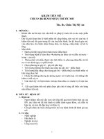 Bài giảng Khám tiền mê - chuẩn bị bệnh nhân trước mổ - Ths. Bs Châu Thị Mỹ An