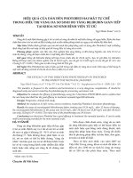 Hiệu quả của dàn đèn photobed hai mặt tự chế trong điều trị vàng da sơ sinh do tăng bilirubin gián tiếp tại khoa sơ sinh Bệnh viện Từ Dũ