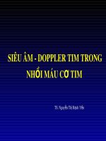 Bài giảng bộ môn Siêu âm tim: Siêu âm - doppler tim trong nhồi máu cơ tim