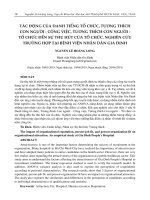 Tác động của danh tiếng tổ chức, tương thích con người - công việc, tương thích con người - tổ chức đến sự thu hút của tổ chức nghiên cứu trường hợp tại Bệnh viện Nhân dân Gia Định