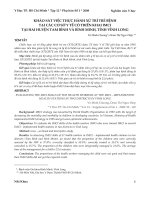 Khảo sát việc thực hành xử trí trẻ bệnh tại các cơ sở y tế có triển khai IMCI tại hai huyện Tam Bình và Bình Minh, tỉnh Vĩnh Long