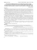 Tình hình nhiễm khuẩn và sự đề kháng kháng sinh của acinetobacter phân lập được ở những bệnh nhân điều trị tại Bệnh viện Đại học Y Dược TP.HCM 2 năm 2012-2013