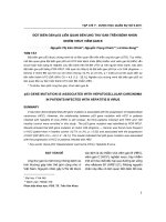 Đột biến gen P53 liên quan đến ung thư gan trên bệnh nhân nhiễm virut viêm gan B