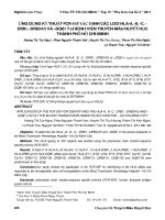 Ứng dụng kỹ thuật PCR-SSP xác định các  LOCI HLA-A, -B, -C, -DRB1, -DRB3/4/5 và –DQB1 tại Bệnh viện Truyền máu Huyết học Thành phố Hồ Chí Minh