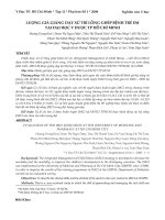 Lượng giá giảng dạy xử trí lồng ghép bệnh trẻ em tại Đại học Y Dược Thành phố Hồ Chí Minh