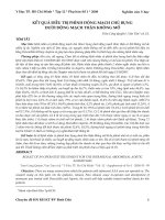 Kết quả điều trị phình động mạch chủ bụng dưới động mạch thận không mổ