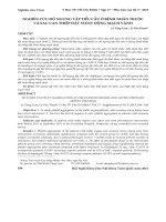 Nghiên cứu độ ngưng tập tiểu cầu ở bệnh nhân trước và sau can thiệp đặt stent động mạch vành