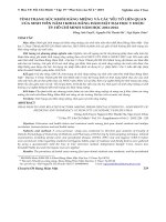 Tình trạng sức khỏe răng miệng và các yếu tố liên quan của sinh viên năm I khoa răng hàm mặt đại học y dược Đại học Y Dược Thành phố Hồ Chí Minh năm học 2013-2014