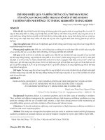 Chỉ định hiệu quả và biến chứng của thở máy rung tần số cao trong điều trị suy hô hấp ở trẻ sơ sinh tại Bệnh viện Nhi Đồng 1 từ tháng 04/2006 đến tháng 04/2008