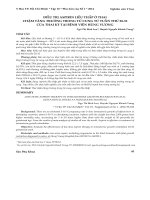 Điều trị aspirin liều thấp ở thai chậm tăng trưởng trong tử cung từ tuần thứ 28‐32 của thai kỳ tại Bệnh viện Hùng Vương