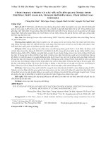 Tình trạng stress và các yếu tố liên quan ở học sinh trường THPT Nam Hà, thành phố Biên Hoà, tỉnh Đồng Nai năm 2012