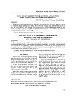 Đánh giá kết quả điều trị nội nha răng 6, 7 hàm trên bằng dụng cụ protaper tay tại Bệnh viện 103