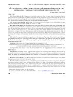 Tối ưu hóa quy trình định lượng chì trong đông dược - mỹ phẩm bằng phương pháp phổ hấp thu nguyên tử