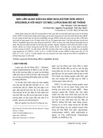 Mối liên quan giữa đa hình nucleotide đơn XRCC1 Arg399Gln với nguy cơ mắc lupus ban đỏ hệ thống