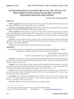 Giá trị chẩn đoán của chỉ số ABI và các yếu tố nguy cơ trong bệnh lý động mạch ngoại biên chi dưới trên bệnh nhân đái tháo đường