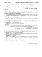 Tỷ lệ hiện mắc của viêm âm đạo - viêm cổ tử cung và các yếu tố liên quan trên phụ nữ nhiễm HIV đến khám tại Trung tâm Y tế Dự phòng Quận Thủ Đức