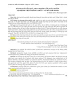 Đánh giá kết quả thay khớp gối toàn phần tại Bệnh viện Thống Nhất - Thành phố Hồ Chí Minh
