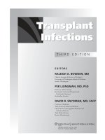 Ebook Transplant infections (3rd edition): Part 1