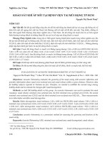 Khảo sát khí áp mũi tại Bệnh viện Tai Mũi Họng TP.HCM