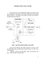 Bài giảng bộ môn Dược lý học: Số phận thuốc trong cơ thể
