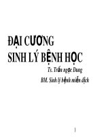 Bài giảng Đại cương sinh lý bệnh học - TS. Trần Ngọc Dung