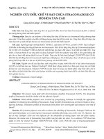 Nghiên cứu điều chế vi hạt chứa itraconazole có độ hòa tan cao