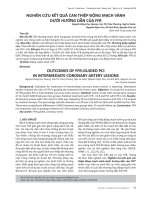 Nghiên cứu kết quả can thiệp động mạch vành dưới hướng dẫn của FFR