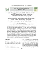 Xây dựng quy trình phân tích đa hình rs11212617 liên quan đến đáp ứng điều trị Metformin ở bệnh nhân Đái tháo đường type 2