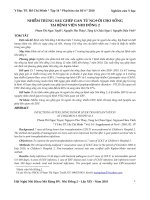 Nhiễm trùng sau ghép gan từ người cho sống tại Bệnh viện Nhi Đồng 2