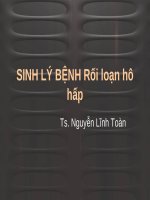 Bài giảng bộ môn Sinh lý bệnh: Sinh lý bệnh rối loạn hô hấp