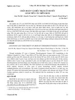 Chẩn đoán và điều trị xuất huyết giảm tiểu cầu miễn dịch