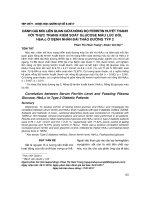 Đánh giá mối liên quan giữa nồng độ ferritin huyết thanh với thực trạng kiểm soát glucose máu lúc đói, HbA1c ở bệnh nhân đái tháo đường týp 2