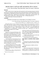 Phương pháp và kết quả điều trị thương tổn tá tràng