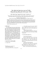 Xác định tên khoa học của cây Ô đầu bằng phương pháp giải trình tự gen ADN