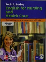 Ebook English for nursing and health care: Part 1