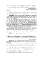 Tỷ lệ trầm cảm ở người bệnh tăng huyết áp điều trị ngoại trú tại Bệnh viện Nguyễn Tri Phương