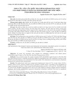 Nhu cầu, yêu cầu điều trị chỉnh hình răng mặt của học sinh 12 tuổi tại thành phố Thủ Dầu Một - Tỉnh Bình Dương năm 2012