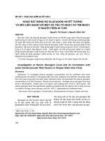 Khảo sát nồng độ glucagon huyết tương và mối liên quan với một số yếu tố nguy cơ tim mạch ở người trên 40 tuổi