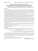 Khảo sát độc tính bán trường diễn và tác dụng kháng viêm, giảm đau của cao phối hợp thiên niên kiện và bách bệnh trên thực nghiệm