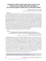 Nghiên cứu mối tương quan giữa thuật toán Roma với các đặc điểm giải phẫu bệnh và giai đoạn bệnh trong ung thư buồng trứng