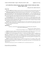 Gây mê bằng desflurane trong phẫu thuật nội soi viêm ruột thừa cấp