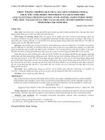 Thực trạng nhiễm giun dua (ascaris lumbricoides), giun tóc (trichuris trichiura) và giun móc mỏ (ancylostoma duodenale necator americanus) ở học sinh tiểu học tại hai xã 2 xã Ea Phê và Ea