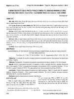 Đánh giá kết quả phẫu thuật máu tụ ngoài màng cứng hố sau do chấn thương tại Bệnh viện Đa khoa Trà Vinh