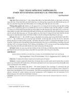 Thực trạng kiểm soát nhiễm khuẩn ở một số cơ sở răng hàm mặt các tỉnh phía Nam