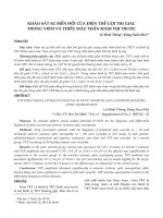Khảo sát sự biến đổi của điện thế gợi thị giác trong viêm và thiếu máu thần kinh thị trước
